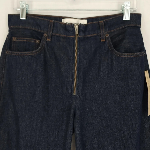 Reformation Brooke High Straight Zip Jeans in Volta - Picture 2 of 10